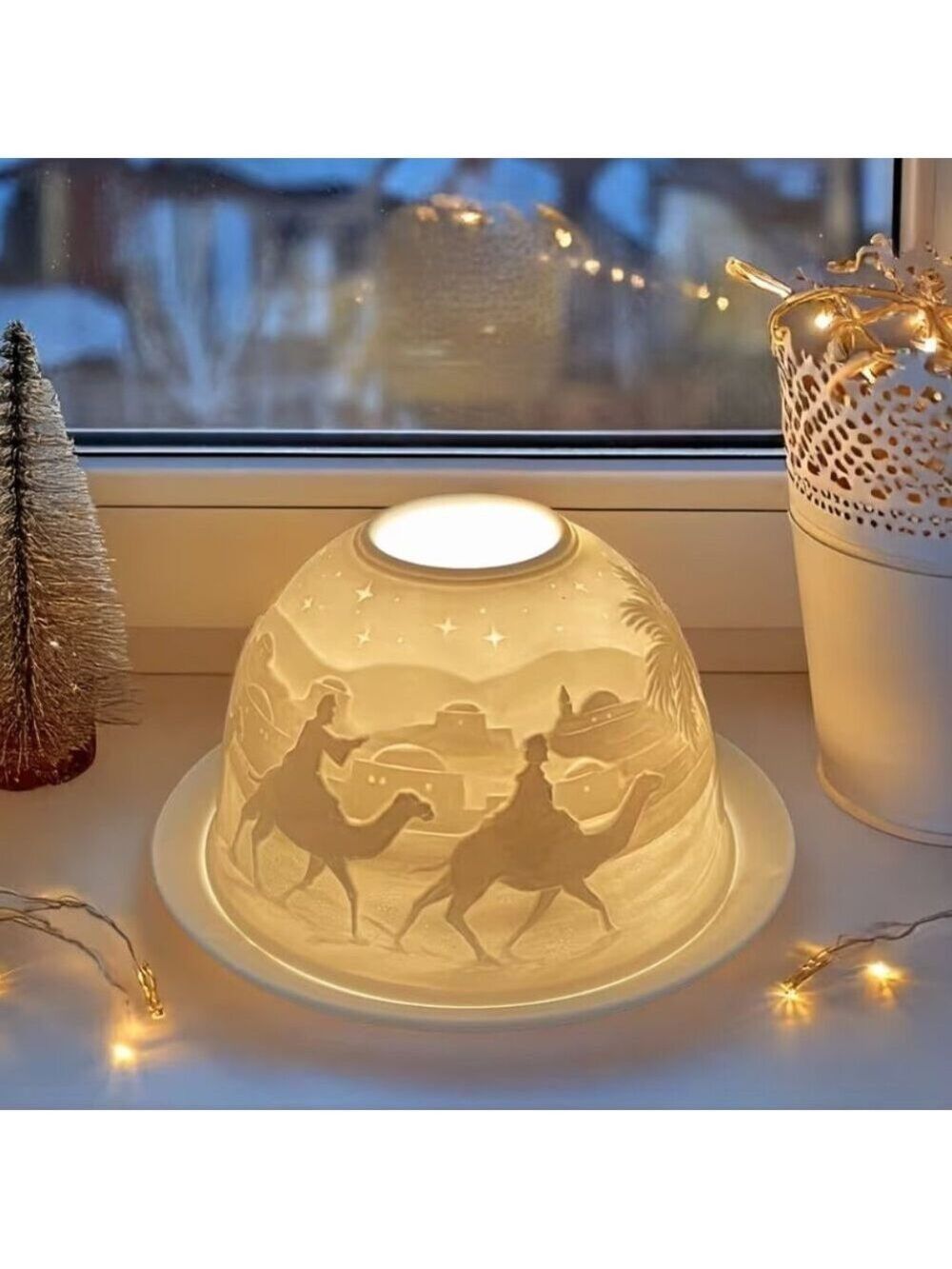 Christmas Nativity Fairy Lamp Lithophane - Picture 2 of 5